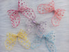 Bow Clip Colorful Heart Printed Fish Tail