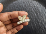 Silver Pearl Mini Claw