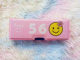 Smiley Pastel Color Pencil Box With Sharpener